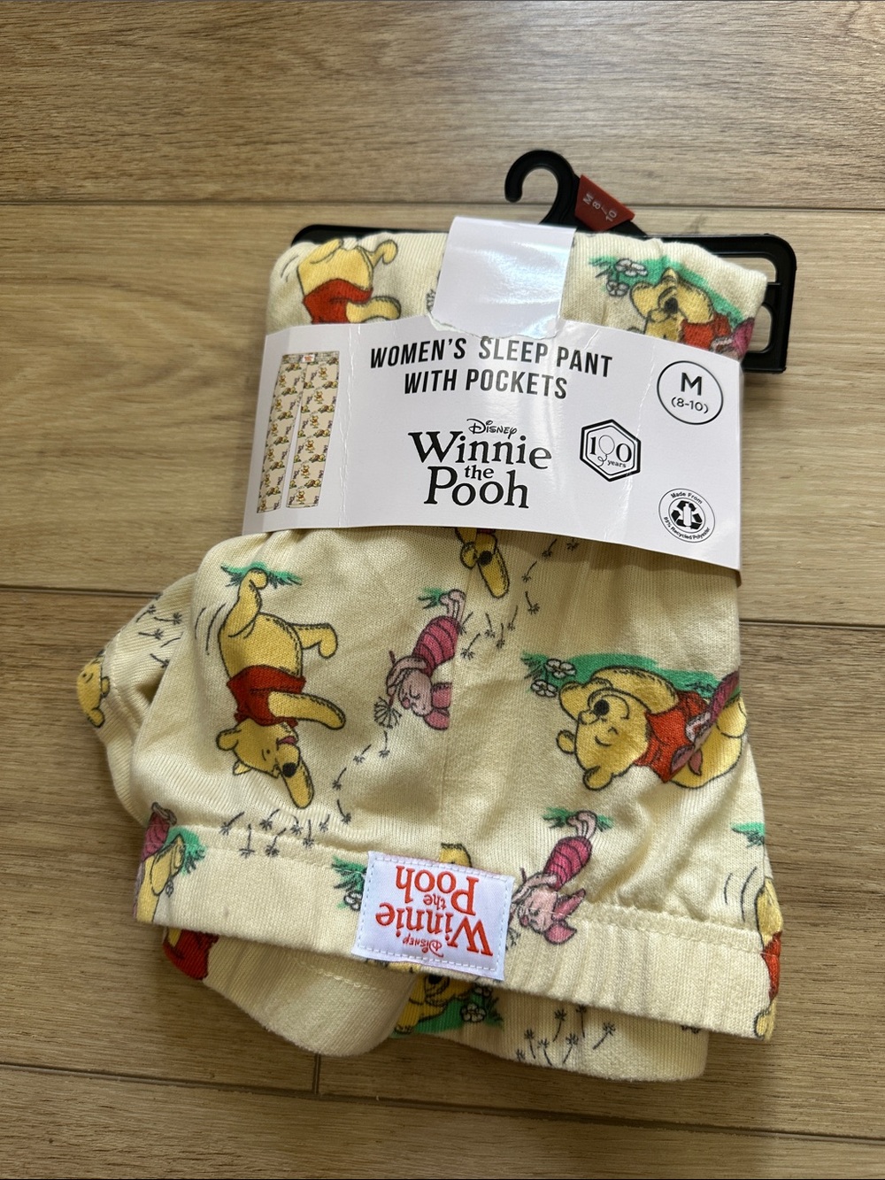 Disney Winnie the Pooh Cream Pajama Sleep Pants with Characters